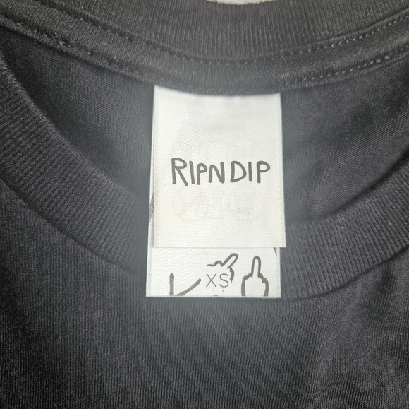 RipNDip Black tshirt XS Lord Nermal Pocket Tee - Picture 4 of 4
